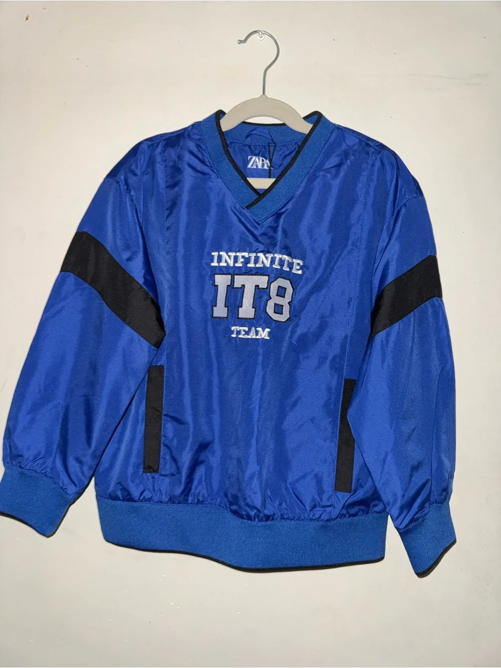 ‼️SALE‼️Zara Royal Blue V-Neck Pullover with Black Trim